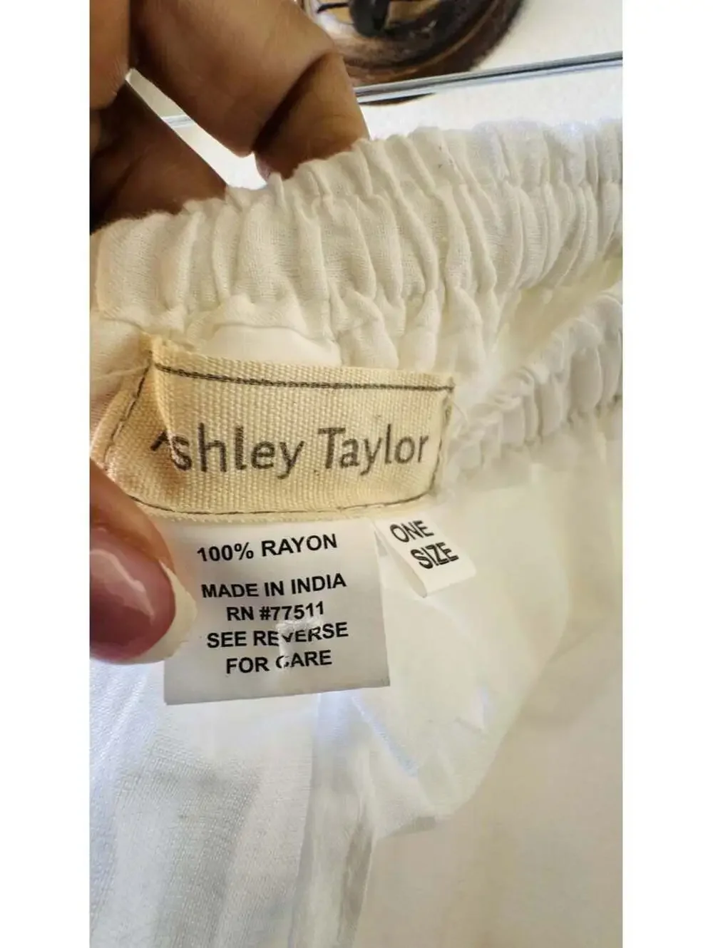 Ashley Taylor White Lace & Ribbon Tiered Maxi Skirt Size One Size